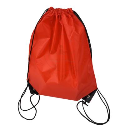 China Wholesale Eco-friendly Drawstring Backpack Bags Bulk Nylon Drawstring Bags String Backpack Bags Support 10colors for sale