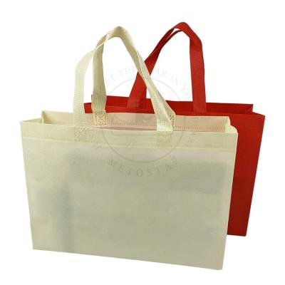 China Low Moq Eco-Friendly Custom Non Woven Fabric Bag For Shopping Eco Friendly Reusable Custom Printed Grocery Tote Bags With Shopping Bag Logo for sale