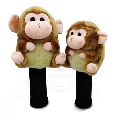 China Metostar Monkey Beau Golf Driver Head Cover/Fairway Wood/Hybrid/UT Golf Cover Wood Golf Service Cover for sale