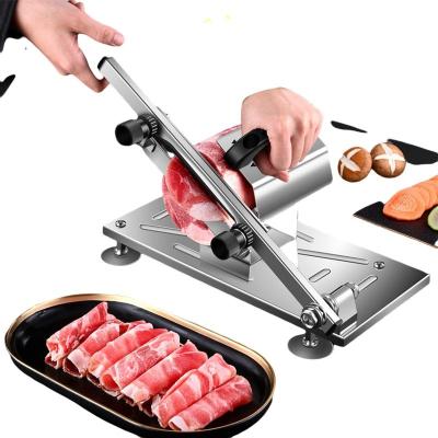 China HG-1014 manual slicer home multifunctional vegetable machine meat beef and mutton roll slicer for sale