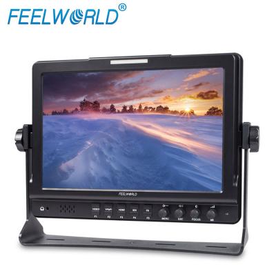 China 10 inch hd camcorder SDI full monitor radio broadcast equipment IPS 1280x800 with U bracket 258L*192H*39D(mm) for sale