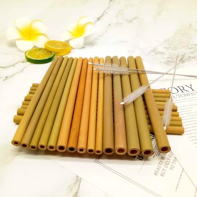 China Reusable Natural Bamboo Straw Biodegradable Bamboo Drinking Straw Viable Hot Sale From Amazon for sale