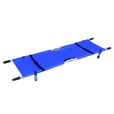 China Metal Manufacturers Hospital Household Fire Emergency Folding Stretcher Portable Thickened Adult Stair Stretcher for sale