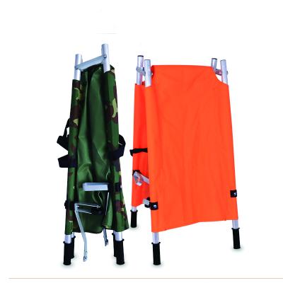 China Metal Manufacturers Hospital Household Fire Emergency Folding Stretcher Portable Thickened Adult Stair Stretcher for sale