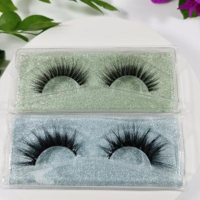 China High Quality Fashionable Women's Long Natural 3D Magnetic Mink Hair False Eyelashes Handmade Natural for sale