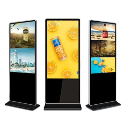 China Indoor Indoor Android Player Floor Standing LCD Advertising Screen Digital Signage Vertical Display TV for sale