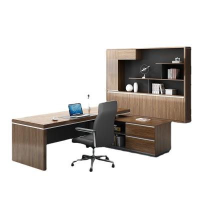 China LBZ58 Office Furniture Office Manager Chair Boss Office Home Study Computer Standard Modern Standard L-Shaped Desk for sale