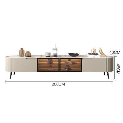 China Living Room Furniture DSG02 Long Height TV Stand Modern Design Extendable Home Coffee Table Wood Drawer Storage Set TV Stand Cabinets for sale