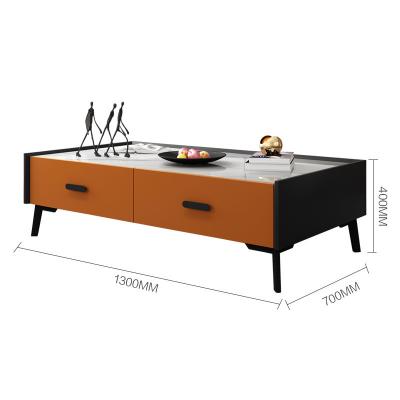 China CJ01 Contemporary Italian Fashionable Modern Wooden Coffee Table For Living Room Furniture MDF Center Table For Living Room for sale