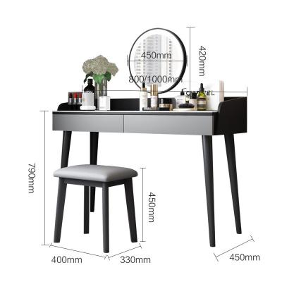 China Wholesale Modern Storage Light Bedroom Vanity Dressing Table Luxury Wooden Home Furniture Price SZT07 for sale