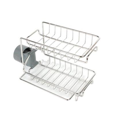 China Amazon Faucet Holder Bathroom Dishcloth Clip Shelf Drain Dry Towel Organizer Kitchen Stocked Rack for sale