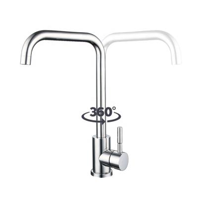 China Modern Contemporary New Design SS304 High Body Hot And Cold Water Faucet Kitchen Sink Faucet for sale