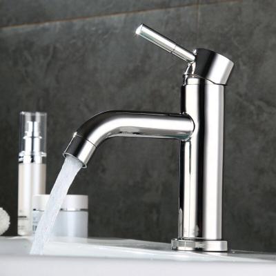 China Faucets Stainless Steel Thermostatic Polished Single Handle Bathroom Mixer Water Faucet for sale