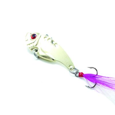 China Black Plastic Minnow Spoon Metal Jigging Vibe Trolling Lure for sale