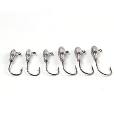 China Lead Carbon Steel Metal Jig Hook Lead Round Main Lure Fishing Hook for sale