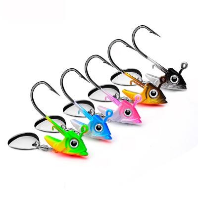 China Hotsale Artificial Lure Jig Hook Lead Fishing Jigheads Fish Shape Jig Head for sale