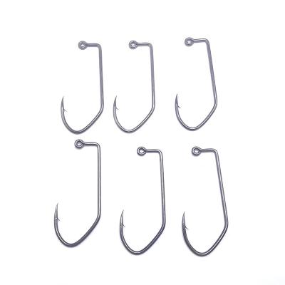 China Stainless Steel Fish Hook Eagle Claw Main Jig Hook 90 Degree Jig Hook for sale