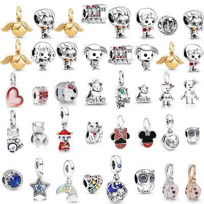 China Big hole Crystal Enamel Alloy Charms Beads randomly mixed color TRENDY for Pandora Charms Bracelets for sale