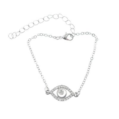 China FASHION NEW FASHION White Gold Color Turkish Eye Charm Bracelet Girls Bracelets for sale