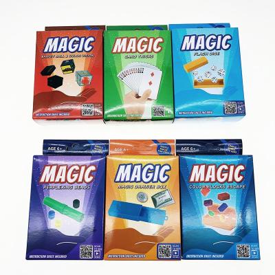 China Trick Game Set Perplxing Beads Card Drawer Box Magic 71*40*80CM for sale