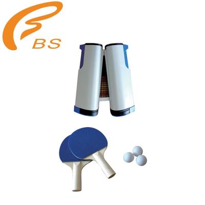 China Sport Extend Table Tennis Rubber Paddle And Wood Portable Set High Quality Training Equipment Net Holder for sale