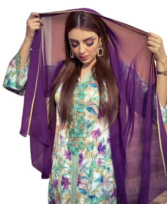 China Wholesale Dubai Arabic Fashion Jalabiya Kaftan Dashiki Clothing Abaya Dubai Chiffon Moroccan Kaftan Dresses For Women Islamic Clothing for sale