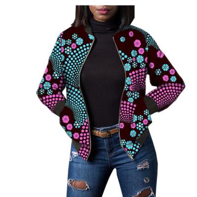 China Hot Sale 2020 Autumn 15 Colors Ankara Print Wax Cotton African Women Jacket Cotton African Print Jacket for sale