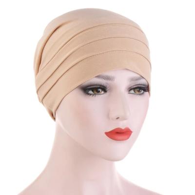 China New fashion hemp crystal muslim wholesale hijab covers muslim hijab hat turban hat for sale