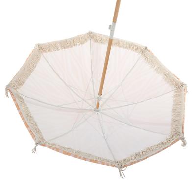 China Contemporary Hot Selling Frame Beach Umbrella Pole Beach Umbrella Beach Umbrella Wooden Outdoor Parasol for sale