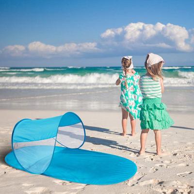 China Diagonal tie type good quality pop up automatic pop up camping tent kids tent beach backyard with waterproof loog mat for sale