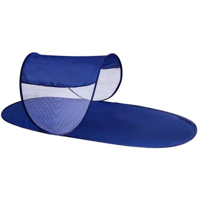 China New Arrival Diagonal Tie Type Mini Automatic Sun Shade Tent Headrest Canopy Camping Tent Sun UV Protection For Face for sale