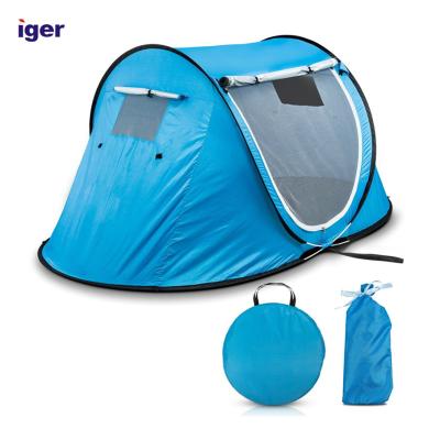 China Extended Type - 2 Person Anti UV Noise & Easy Up Portable Outdoor Tents Windproof Beach Large Lightweight Portable Quick Shelter for sale