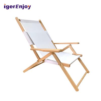 China Weather Outdoor Furniture Adjustable OEM Sun Bed Sofa for Beach or Hotel Wooden Sun Lounger, OEM Fiber Teak Sun Sofa for sale