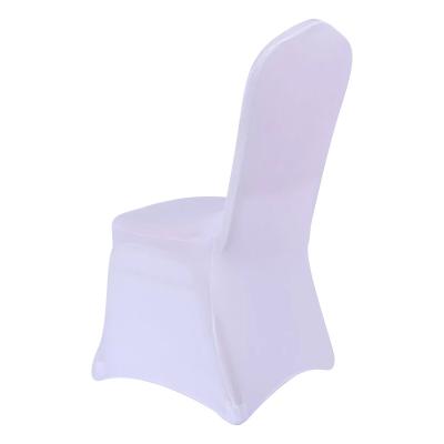 China 100pcs/lot Plain Spandex Chair Covers Wedding Decorative Armless Banquet Protector Stretch Chair Covers Seat Free Shipping for sale