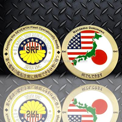 China Custom Made USA Navy Coin Promotion Challenge Naval Coin Japan Japan for sale