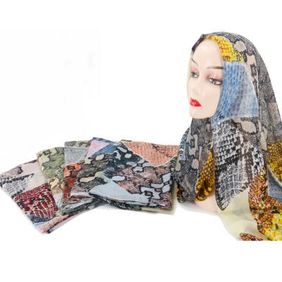 China Elegant Girls Fashion Style Hot Colorful Printed Pattern Women Printed Viscous Women Hijab Shawl Scarf for sale