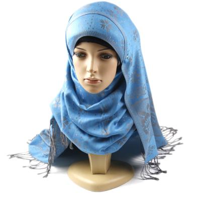 China Printeed Autumn Winter Indian Women Comfortable Pashmina Wholesale Cashmere Hijab Scottish Print Scarf for sale