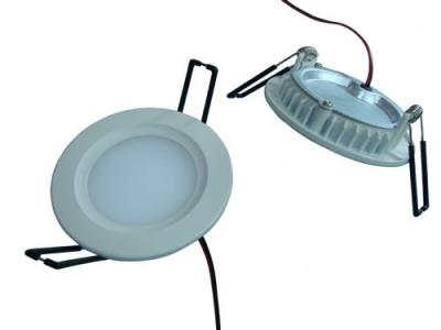 China Round Flat Panel LED Light 3Watt With Warm White And White Color for sale