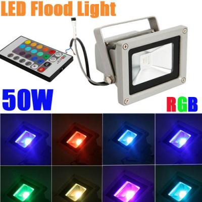 China High Lumen RGB Waterproof LED Flood Light Bridgelux 45mil With AC85-265V for sale