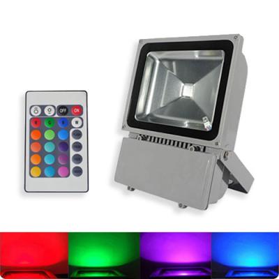 China 100w High lumen RGB Waterproof LED Flood Light AC85-265V With Good Heat Dissipation for sale