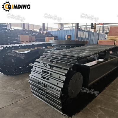 China Building Material Shops QDST-10T Customized Hydraulic Track Crawler Undercarriage / Steel Frame Assembly With Hydraulic Motor for sale