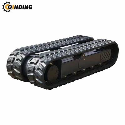 China QDRT-1T 1Tons of construction material stores rubber undercarriage /chassis track assembly-1220*309*180mm for sale