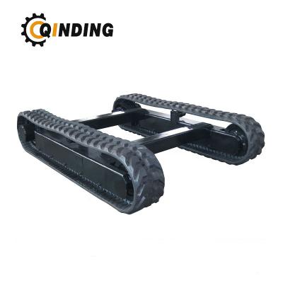 China QDRT-3T Factory OEM Customized 3 Ton Hydraulic Rubber Track Undercarriage With Beam For Agricultural Machinery for sale