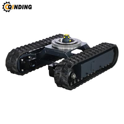 China Machinery Repair Shops QDRT-0.8T 0.8 Ton Rubber Track Undercarriage/Chassis With Slewing Bearing For Mini Digger for sale