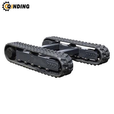 China energy & QDRT-02T Mining 2 Ton Rubber Track Undercarriage with Beams for Drill Rig for sale