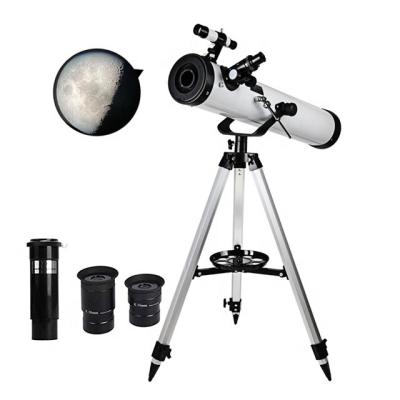 China 76mm Lens Aperture Reflecting Telescope High Definition Astronomical Night Vision Monocular For Kids Magnification With JG2406 Tripod for sale