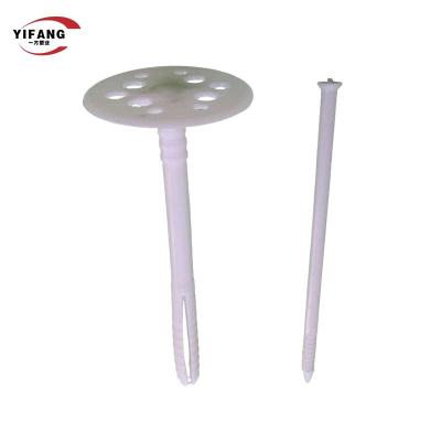 China 60mm Wall 50mm Plastic Insulation Anchors With Steel Nail for sale