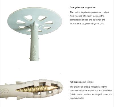 China PET 60mm Isolierungs-Nagel-Nylonplastikanschlussstecker zu verkaufen