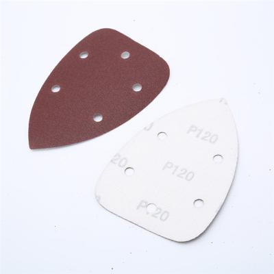 China Aluminum Oxide Seams Mouse Sander Sandpaper Sanding Paper Assorted 40 Cleaning Abrasive 60 80 100 240 Hook and Loop Seams Sander Sandpaper for sale