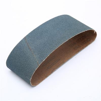 China Cleaning Seams High Efficiency 75*457mm Abrasive Zirconia Weld Sanding Belt For Stainless Steel for sale